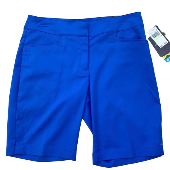 PGA Tour Pants - NWT PGA Tour Blue Motion Flux 360 Golf Shorts Women 4
